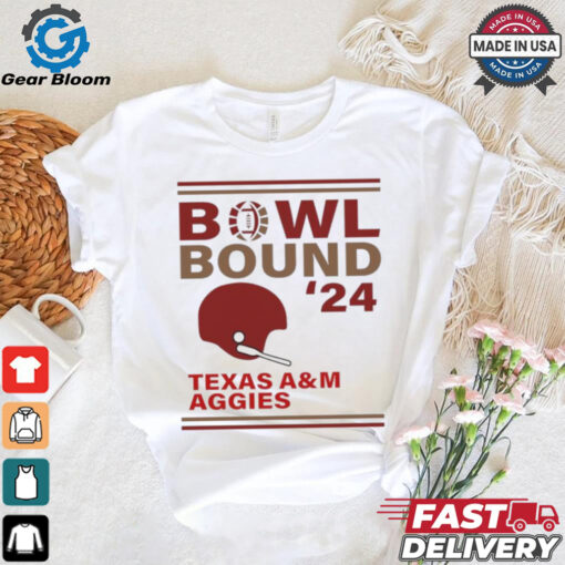 Texas A&M Aggies 2024 Bowl Bound Helmet Shirt