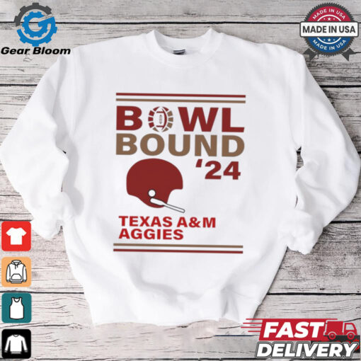 Texas A&M Aggies 2024 Bowl Bound Helmet Shirt