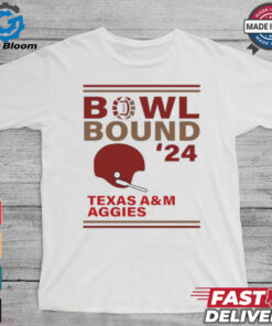 Texas A&M Aggies 2024 Bowl Bound Helmet Shirt