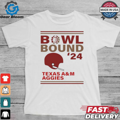 Texas A&M Aggies 2024 Bowl Bound Helmet Shirt