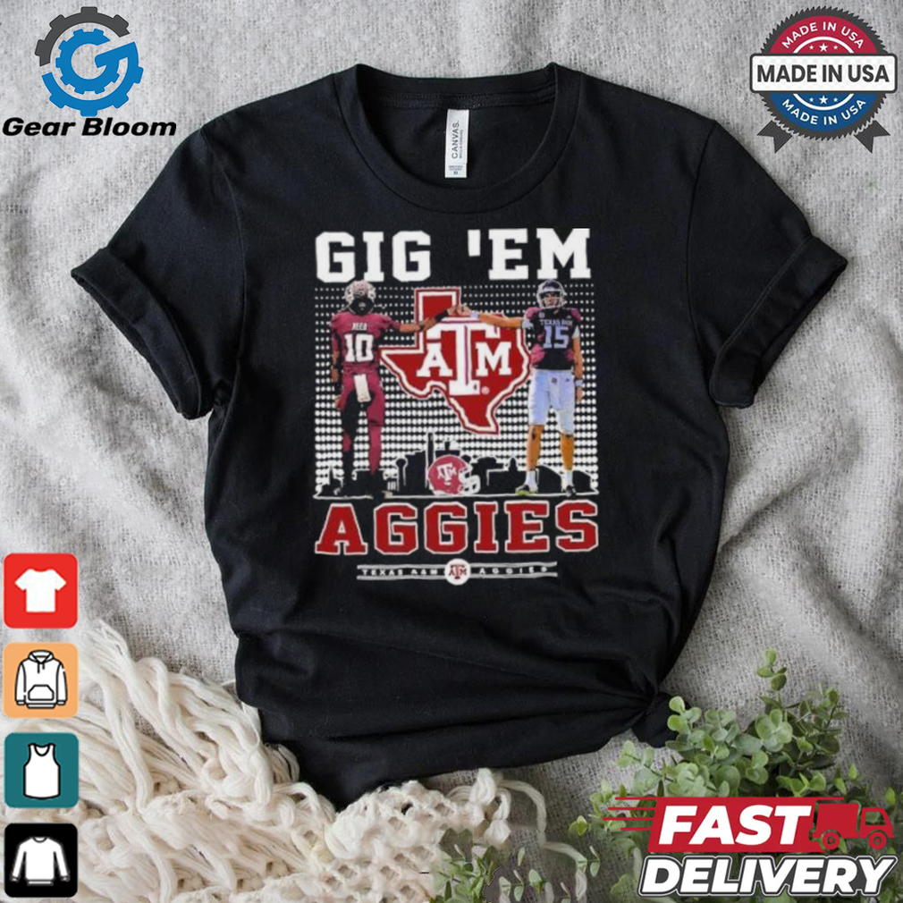 Texas A&M Aggies Marcel Reed And Conner Weigman Gig ‘Em Aggies Shirt Texas A&M Aggies Marcel Reed And Conner Weigman Gig ‘Em Aggies Shirt
