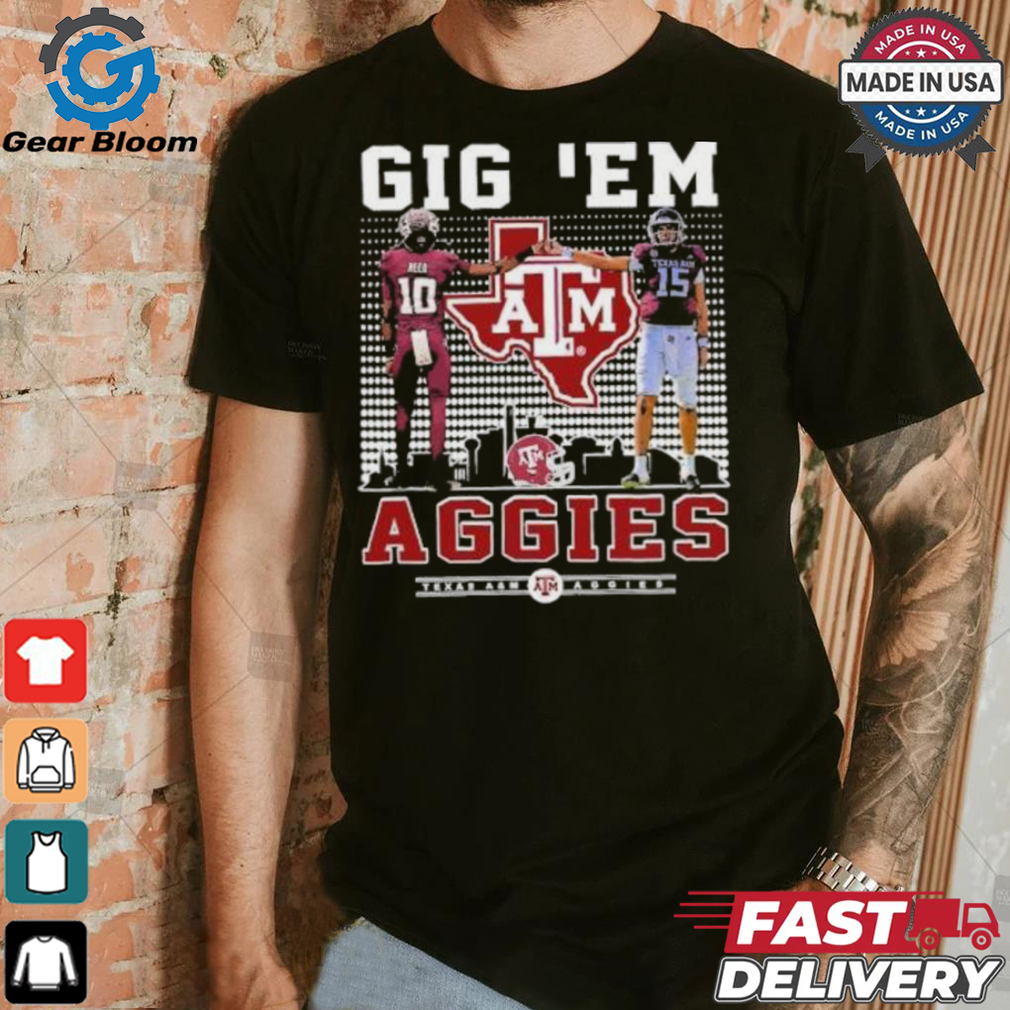 Texas A&M Aggies Marcel Reed And Conner Weigman Gig ‘Em Aggies Shirt Texas A&M Aggies Marcel Reed And Conner Weigman Gig ‘Em Aggies Shirt