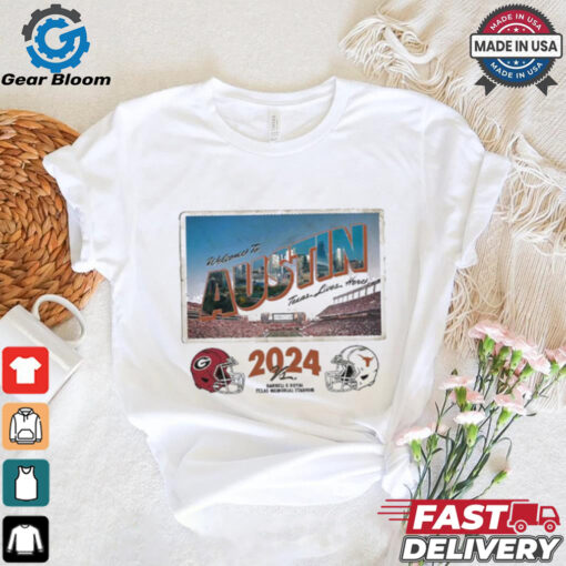 Texas Longhorns 2024 Georgia Gameday Austin Postcard Shirt