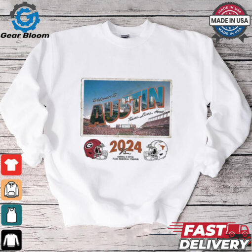 Texas Longhorns 2024 Georgia Gameday Austin Postcard Shirt