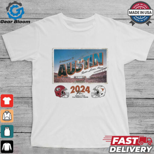 Texas Longhorns 2024 Georgia Gameday Austin Postcard Shirt