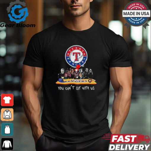 Texas Rangers MLB Horror Movies Halloween You Can’t Sit With Us 2024 Shirt