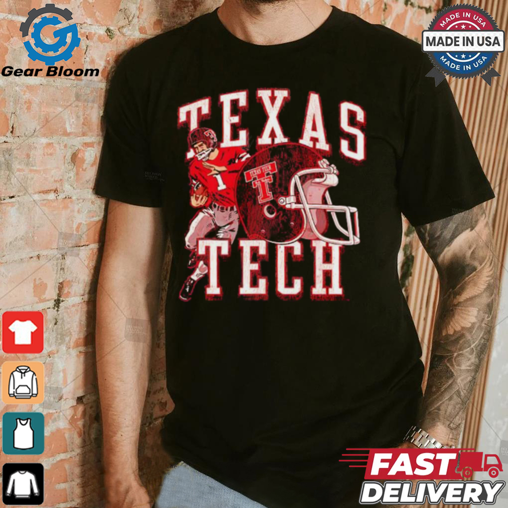 Texas Tech Helmet and player number 1 shirt Texas Tech Helmet and player number 1 shirt