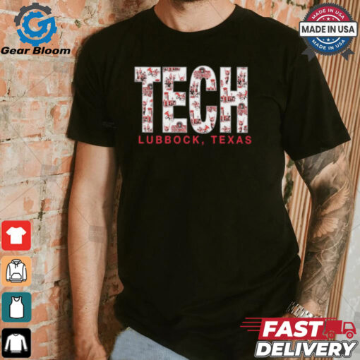 Texas Tech Red Raiders Toile TECH Block Lubbock Texas t shirt