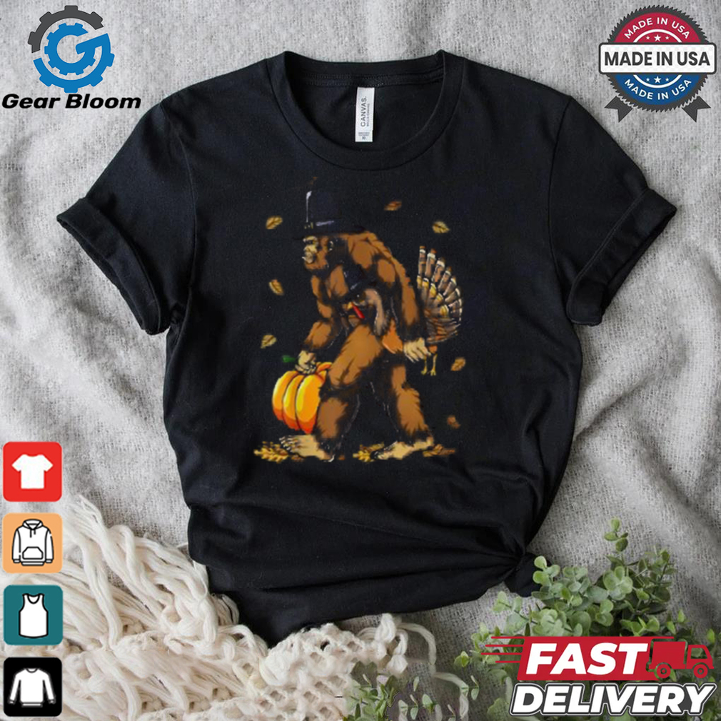 Thanksgiving Bigfoot Turkey Pumpkin Comfort Colors T shirt Thanksgiving Bigfoot Turkey Pumpkin Comfort Colors T shirt