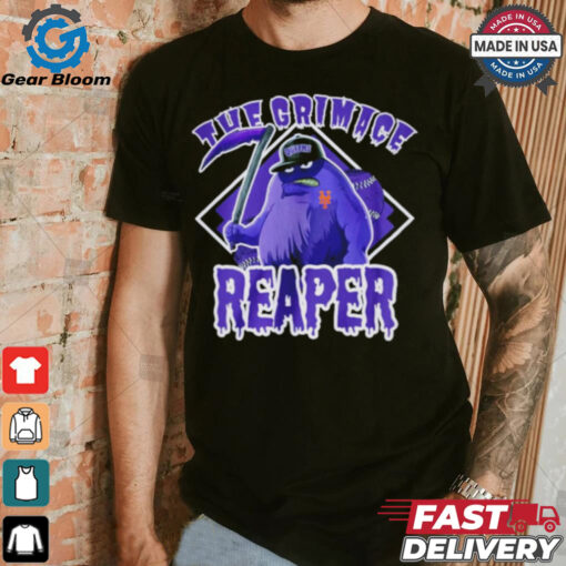 The Grimace Reaper Queens baseball parody MLB shirt