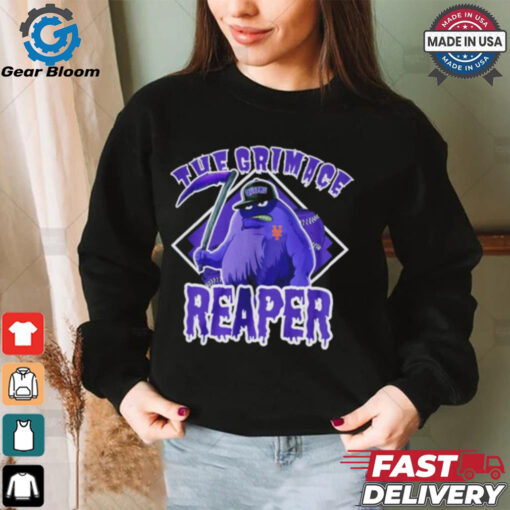 The Grimace Reaper Queens baseball parody MLB shirt