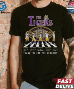 The LSU Tigers 1893 2024 Signature Thank You For The Memories Walking Signatures Shirt