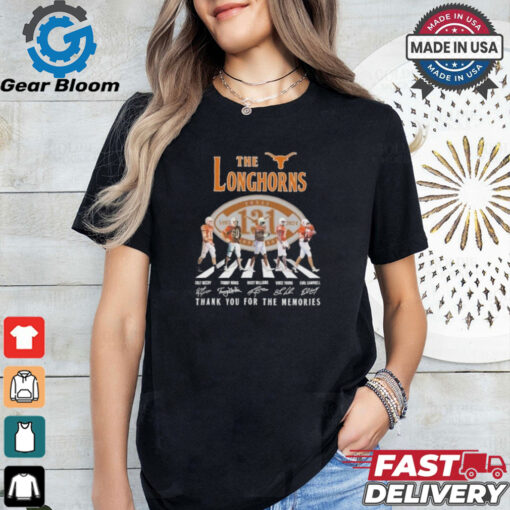 The Longhorns Abbey Road 2024 Thank You For The Memories Signatures Shirt