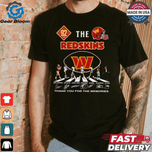 The Redskins 92 years 1932 2024 team players shirt