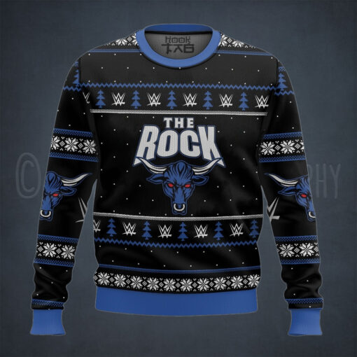 The Rock WWE Ugly Sweater