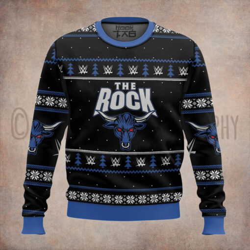 The Rock WWE Ugly Sweater