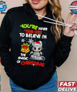 Toothless You’re never too olf to believe in the magic of Christmas shirt