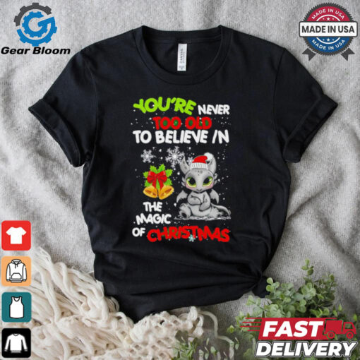 Toothless You’re never too olf to believe in the magic of Christmas shirt