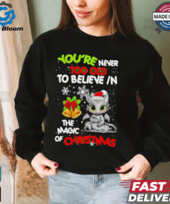 Toothless You’re never too olf to believe in the magic of Christmas shirt