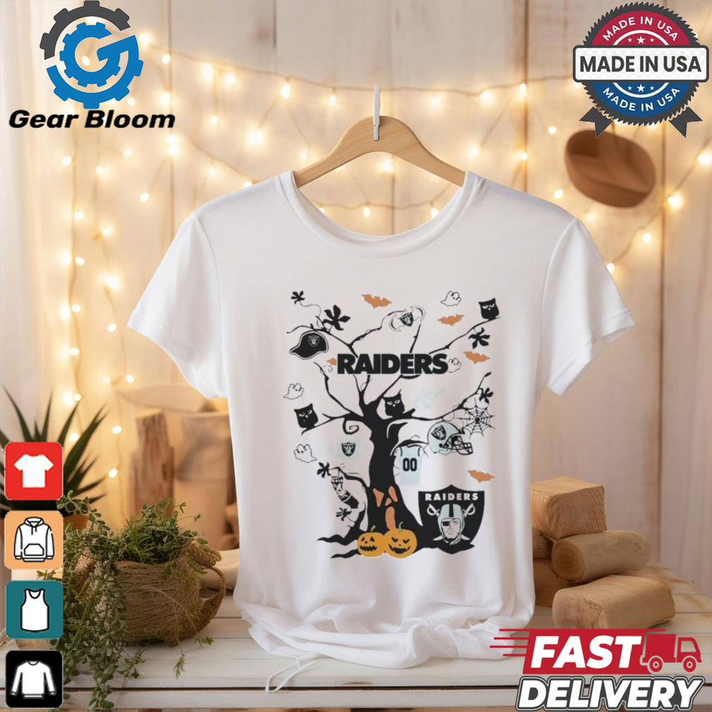 Tree Halloween Las Vegas Raiders NFL Team 2024 Shirt Tree Halloween Las Vegas Raiders NFL Team 2024 Shirt