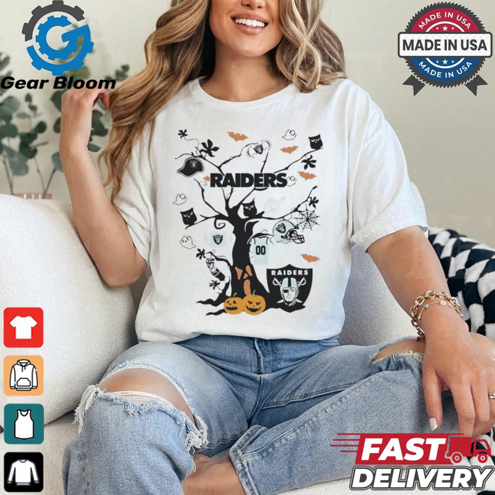 Tree Halloween Las Vegas Raiders NFL Team 2024 Shirt Tree Halloween Las Vegas Raiders NFL Team 2024 Shirt