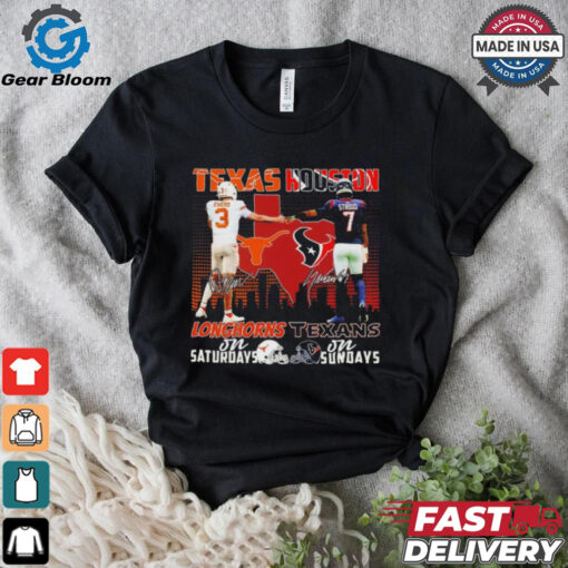 Trending Ewers Stroud Longhorns On Saturdays Texans On Sundays Shirt