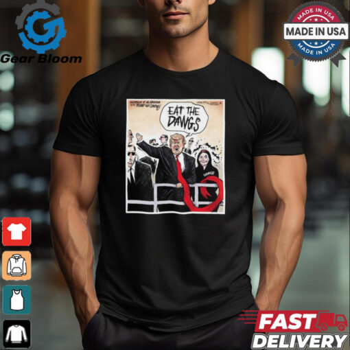 Trump breaks out new cheer for alabama georgia game shirt