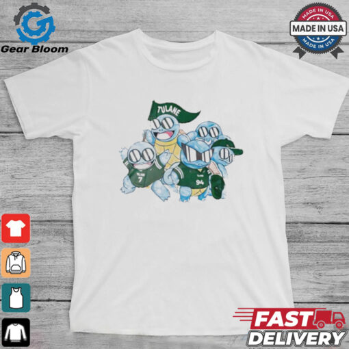 Tulane Green Wave football Squirtle Pokemon shirt