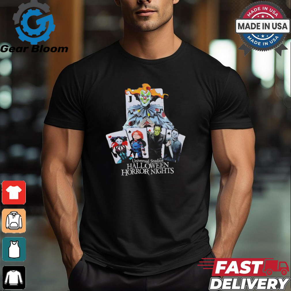 Universal Studios Halloween Horror Nights playing card characters shirt Universal Studios Halloween Horror Nights playing card characters shirt