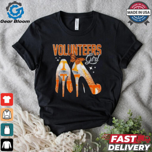 Volunteers girls high heels butterfly shirt