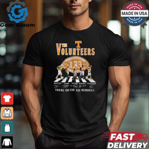 Volunteers Tennessee 133th Anniversary 1891 2024 Thank You For The Memories T Shirt