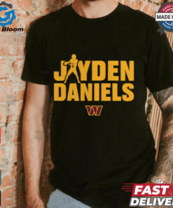 Washington Commanders Jayden Daniels Play Motion T Shirt