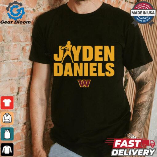 Washington Commanders Jayden Daniels Play Motion T Shirt