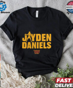 Washington Commanders Jayden Daniels Play Motion T Shirt