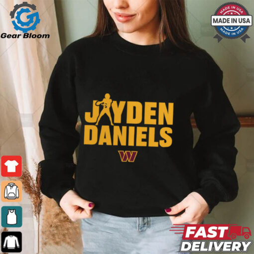 Washington Commanders Jayden Daniels Play Motion T Shirt