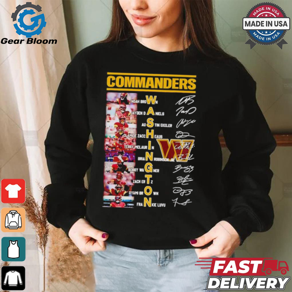Washington Commanders football names of legends signatures shirt Washington Commanders football names of legends signatures shirt