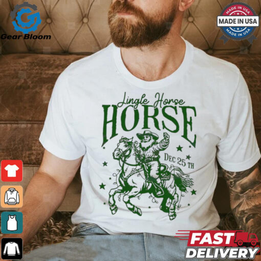 Western jingle horse rodeo howdy Santa Christmas shirt