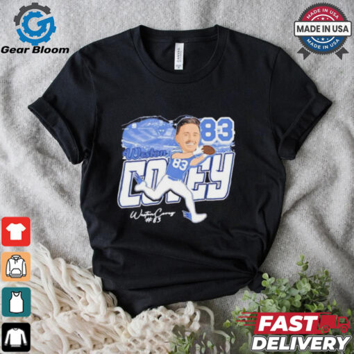 Weston Covey BYU Cougars football cartoon shirt