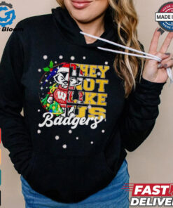 Wisconsin Badgers they not like us Christmas shirt