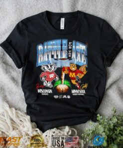 Wisconsin vs Minnesota Rivalry Dueling Ncaa mascot shirtt