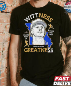 Wittness Greatness Bobby Witt Jr. Kansas City Royals baseball Map shirt