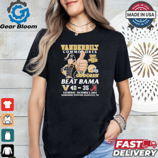 Vanderbilt Commodores Go Dores 40 35 Beat Bama shirt