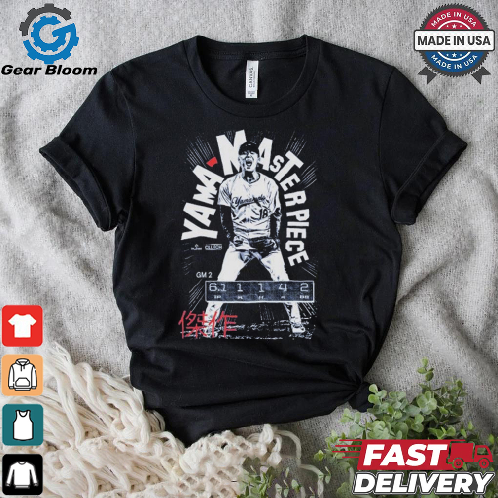Yoshinobu Yamamoto Yama Masterpiece GM 2 Los Angeles Dodgers T shirts Yoshinobu Yamamoto Yama Masterpiece GM 2 Los Angeles Dodgers T shirts