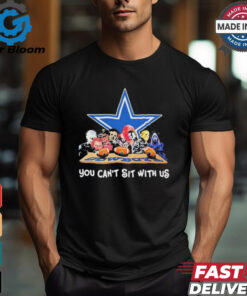 You Cant Sit With Us Halloween Horror Characters Dallas Cowboys Halloween Shirt