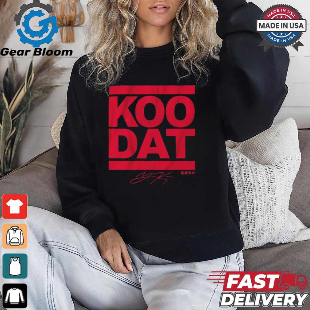 Younghoe Koo Koo Dat Atlanta Falcons Signature t shirt Younghoe Koo Koo Dat Atlanta Falcons Signature t shirt