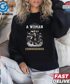 Official Never Underestimate A Woman Who Understands Football And Loves Commodores Signatures T shirt2