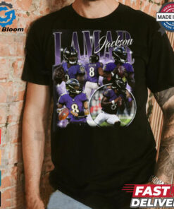 intage 90s Graphic Style Lamar Jackson shirt