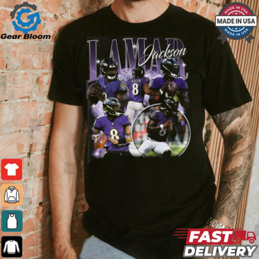 intage 90s Graphic Style Lamar Jackson shirt