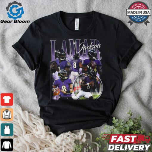 intage 90s Graphic Style Lamar Jackson shirt