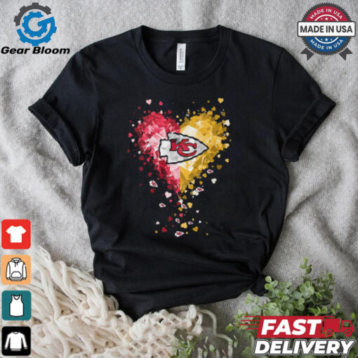 Kansas City Chiefs Crystal Heart Shirt